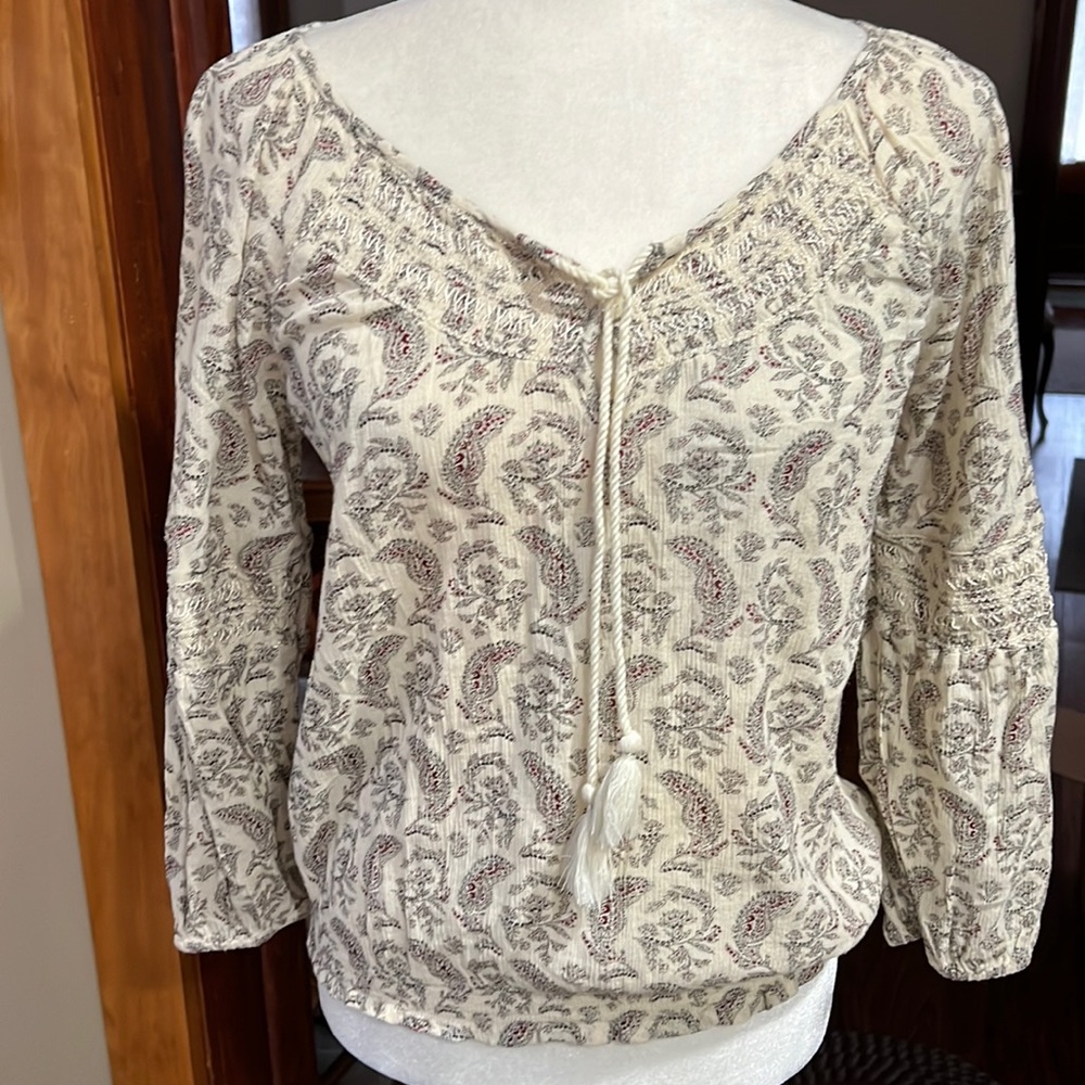 American Eagle Outfitters Top Boho Sz S